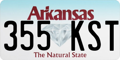 AR license plate 355KST