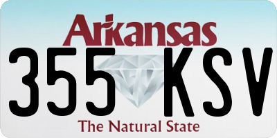 AR license plate 355KSV
