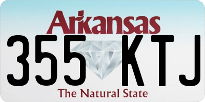AR license plate 355KTJ