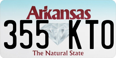 AR license plate 355KTO