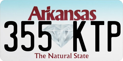 AR license plate 355KTP
