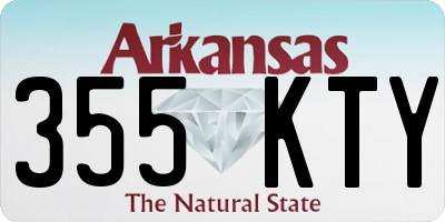 AR license plate 355KTY