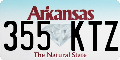 AR license plate 355KTZ