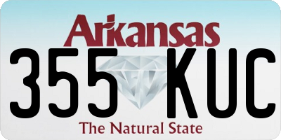 AR license plate 355KUC