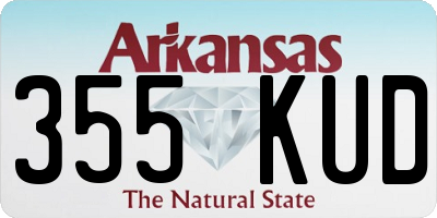 AR license plate 355KUD