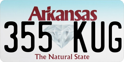 AR license plate 355KUG