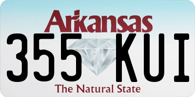 AR license plate 355KUI