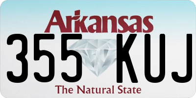 AR license plate 355KUJ