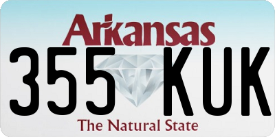 AR license plate 355KUK