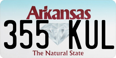 AR license plate 355KUL