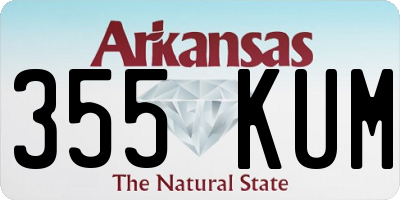 AR license plate 355KUM