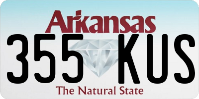 AR license plate 355KUS