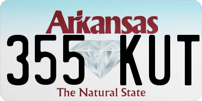 AR license plate 355KUT