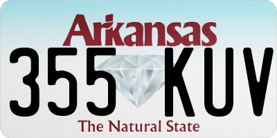 AR license plate 355KUV
