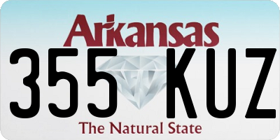 AR license plate 355KUZ