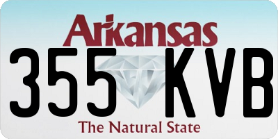 AR license plate 355KVB