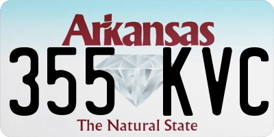 AR license plate 355KVC