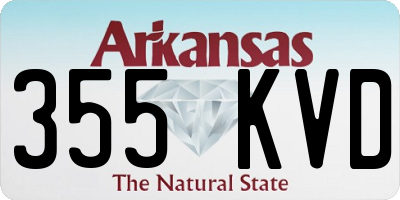 AR license plate 355KVD