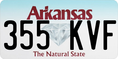 AR license plate 355KVF