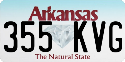 AR license plate 355KVG