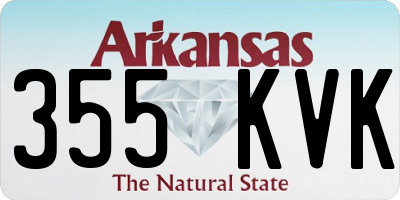 AR license plate 355KVK