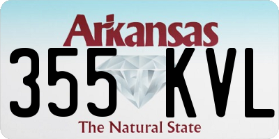 AR license plate 355KVL
