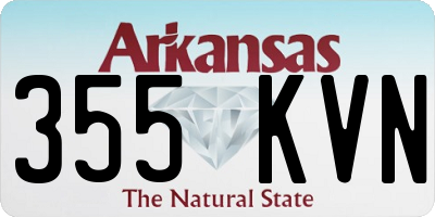 AR license plate 355KVN