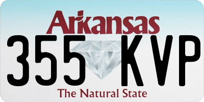 AR license plate 355KVP