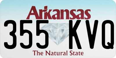 AR license plate 355KVQ