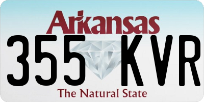 AR license plate 355KVR