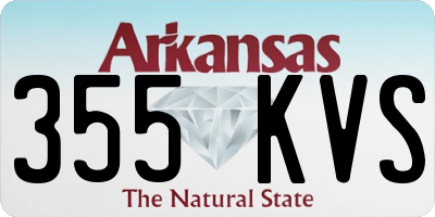 AR license plate 355KVS