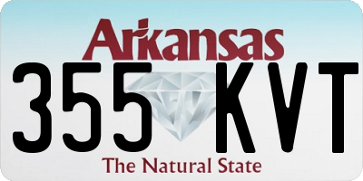 AR license plate 355KVT