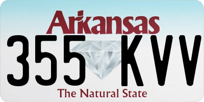 AR license plate 355KVV