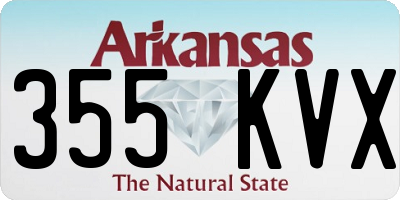 AR license plate 355KVX