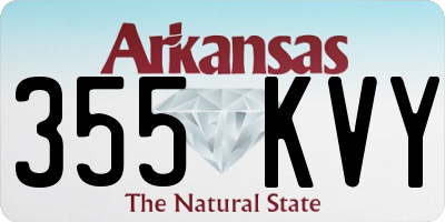 AR license plate 355KVY