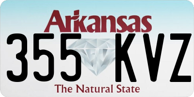 AR license plate 355KVZ