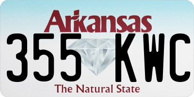 AR license plate 355KWC