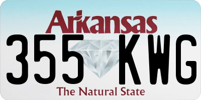 AR license plate 355KWG