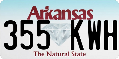 AR license plate 355KWH