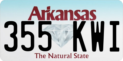 AR license plate 355KWI