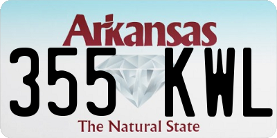 AR license plate 355KWL