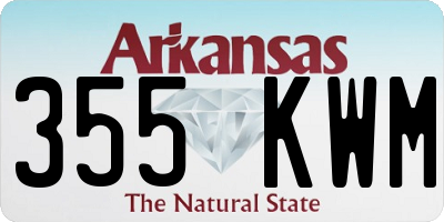 AR license plate 355KWM