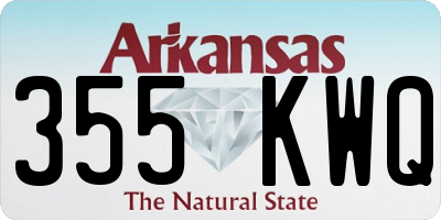 AR license plate 355KWQ