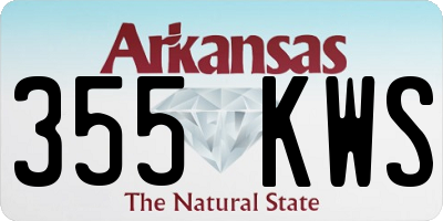 AR license plate 355KWS