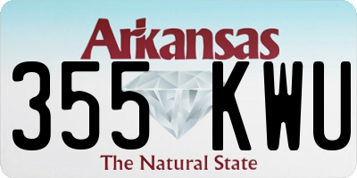 AR license plate 355KWU