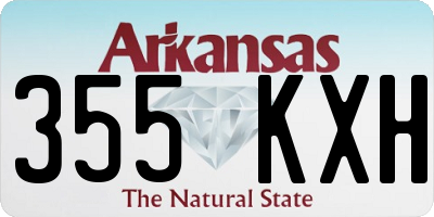 AR license plate 355KXH