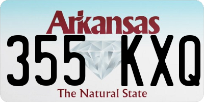 AR license plate 355KXQ