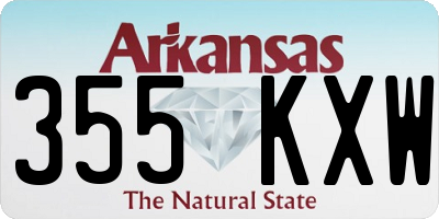 AR license plate 355KXW