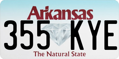 AR license plate 355KYE