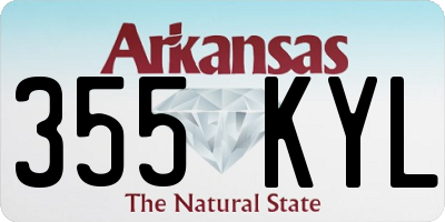 AR license plate 355KYL